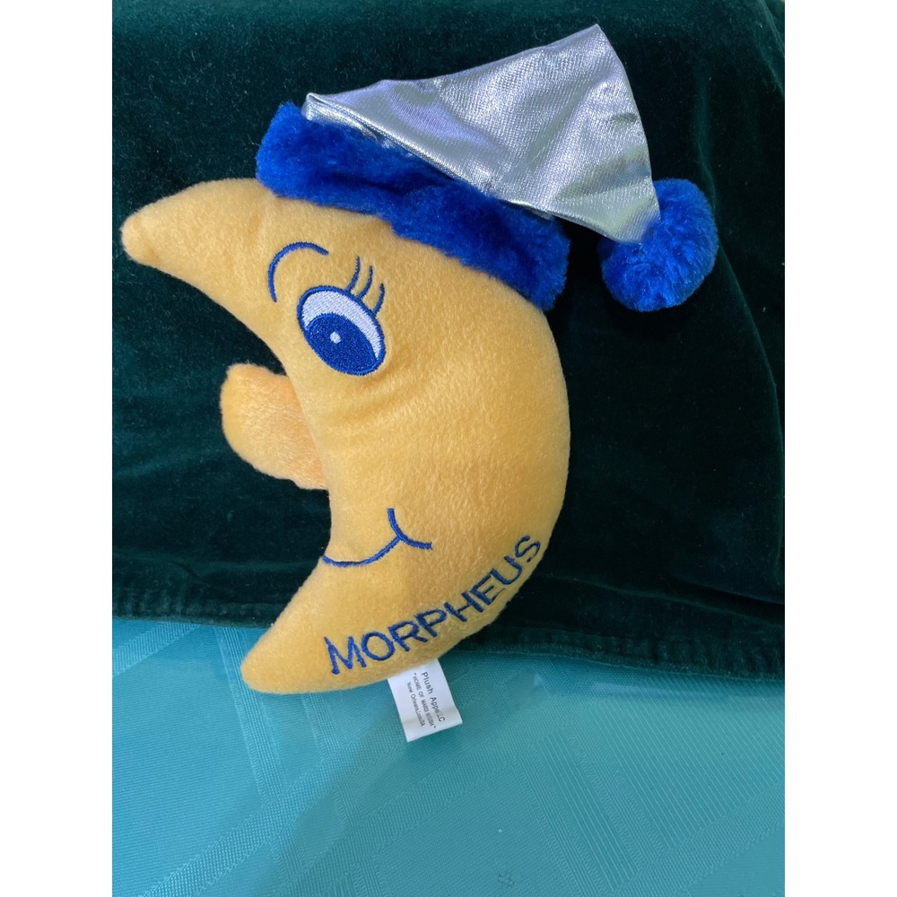 Plush Appeal LLC Morpheus Crescent Moon Plush Yellow Blue Silver Mardi Gras